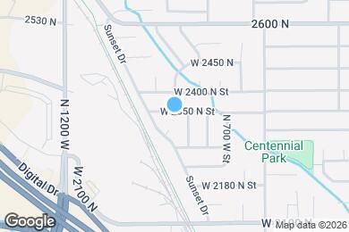 Map image of the property - 839 W 2350 N