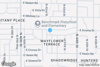 Map image of the property - 4210 E Evans Dr