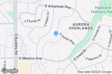 Map image of the property - 17430 E Gunnison Pl
