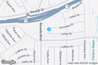 Map image of the property - 11130 Canby Ave