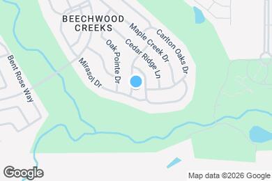Map image of the property - 15704 Barton Ridge Dr