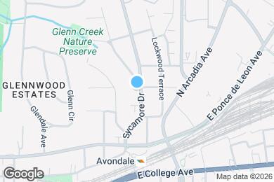 Map image of the property - 442 Sycamore Dr
