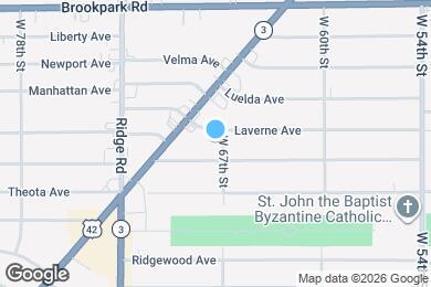 Map image of the property - 6707 Laverne Ave