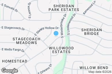 Map image of the property - 1800 E Sheridan Bridge Ln