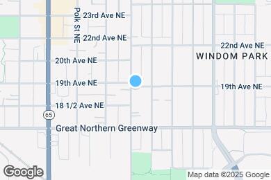 Map image of the property - 1847 Fillmore St NE