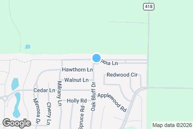 Map image of the property - 4424 Oak Bluff Dr
