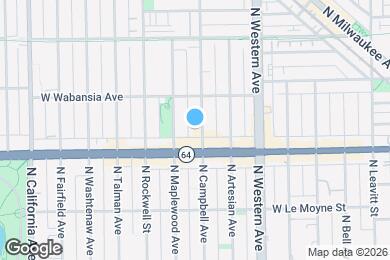Map image of the property - 1622 N Campbell Ave