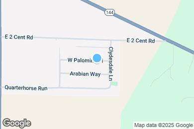 Map image of the property - 1027 W Palomino Pl