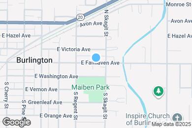 Map image of the property - 1096 E Fairhaven Ave