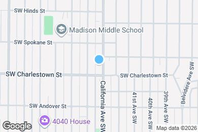 Map image of the property - 3717 California Ave SW