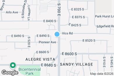 Map image of the property - 8506 S 700 E