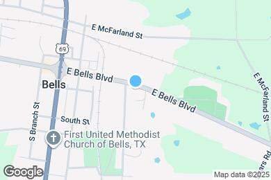 Map image of the property - 304 E Bells Blvd