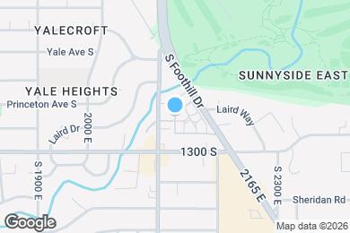Map image of the property - 1156 S Foothill Dr