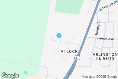 Map image of the property - 1100 Tatlock Ave