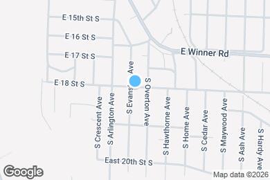 Map image of the property - 9711 E 18th St S