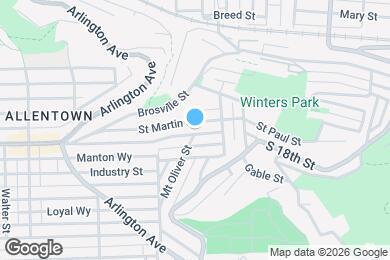 Map image of the property - 1041 E Warrington Ave
