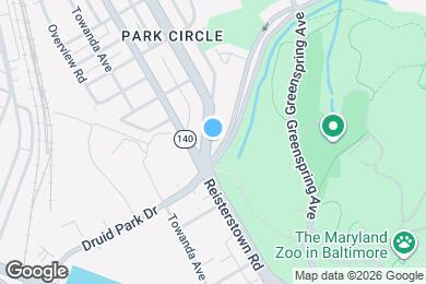 Map image of the property - 3403 Park Heights Ave