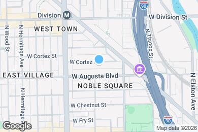 Map image of the property - 1453 W Cortez St