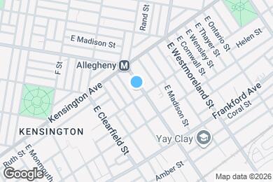 Map image of the property - 1850 E Allegheny Ave