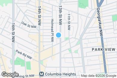 Map image of the property - 3514 13th St NW