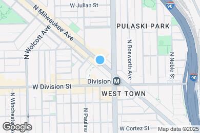 Map image of the property - 1258 N Milwaukee Ave