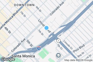 Map image of the property - The Santa Monica Collection - 1650 Lincoln
