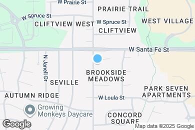 Map image of the property - 1549 W Dartmouth St
