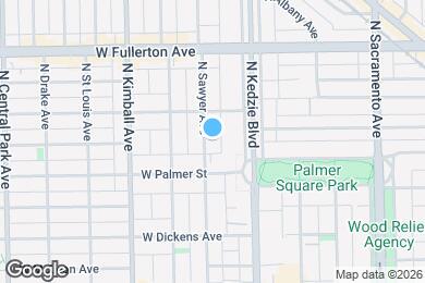 Map image of the property - 2229 N Sawyer Ave