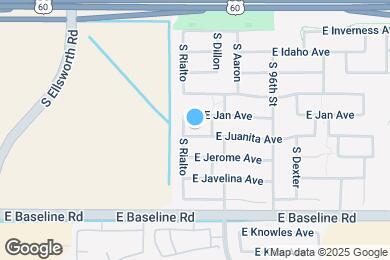 Map image of the property - 9426 E Juanita Ave