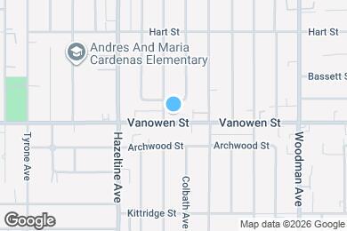 Map image of the property - 13953 Vanowen St