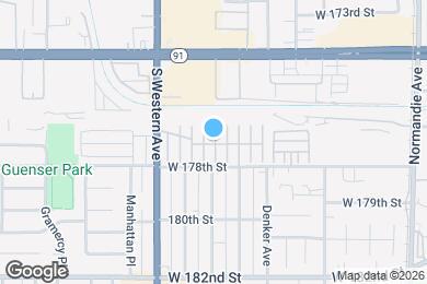 Map image of the property - 17700 S Western Ave