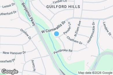 Map image of the property - 1101 Surry Dr