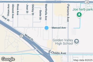 Map image of the property - 1836 Merced Ave
