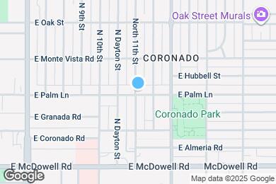 Map image of the property - 1102 E Palm Lane