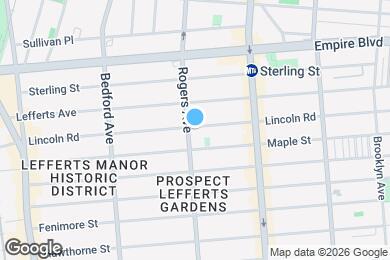 Map image of the property - Room in Shared 5 bed/2 bath home in Prospect Lefferts Gardens