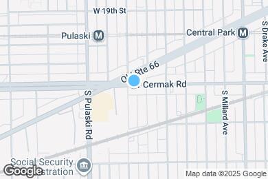 Map image of the property - 3851 W Cermak Rd