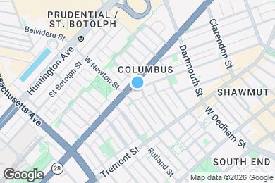 Map image of the property - 12 Columbus Sq
