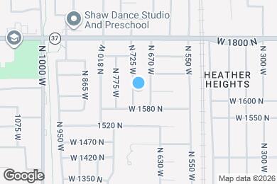 Map image of the property - 1634 N 725 W