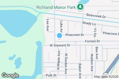 Map image of the property - 1070 Forrest Dr