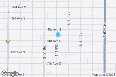Map image of the property - 1001 5th Ave S
