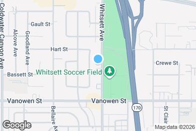 Map image of the property - 6925 Whitsett Ave