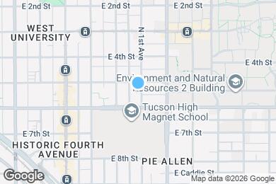 Map image of the property - 525 N 1st Ave