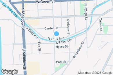 Map image of the property - 322 N Titus Ave