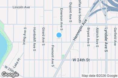 Map image of the property - 2120 Emerson Ave S