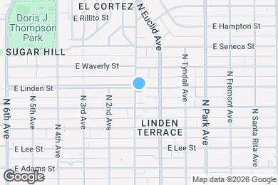 Map image of the property - 702 E Linden St