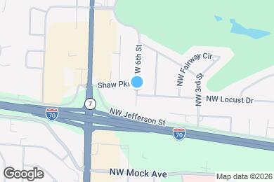 Map image of the property - 1202 NW 6th St