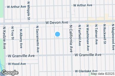 Map image of the property - 2856 W Rosemont Ave