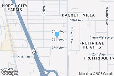Map image of the property - 3815 25th Ave