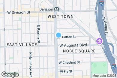 Map image of the property - 1023 N Ashland Ave