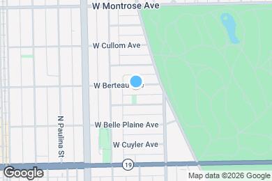 Map image of the property - 1441 W Berteau Ave